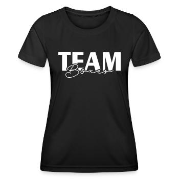 ÉQUIPE BOXER Chiens Chien Wilsigns IGP Dog Sports - T-shirt sport Femme - noir - Devant - AI Model Female 172 light (172cm)