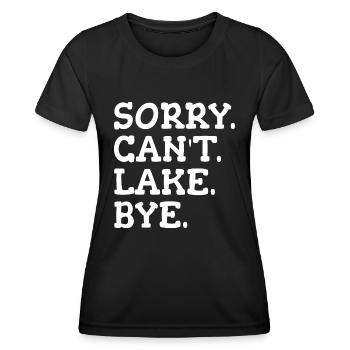 Tut mir leid, dass ich mich nicht verabschieden kann - Frauen Funktions-T-Shirt - Schwarz - Vorne - AI Model Female 172 light (172cm)