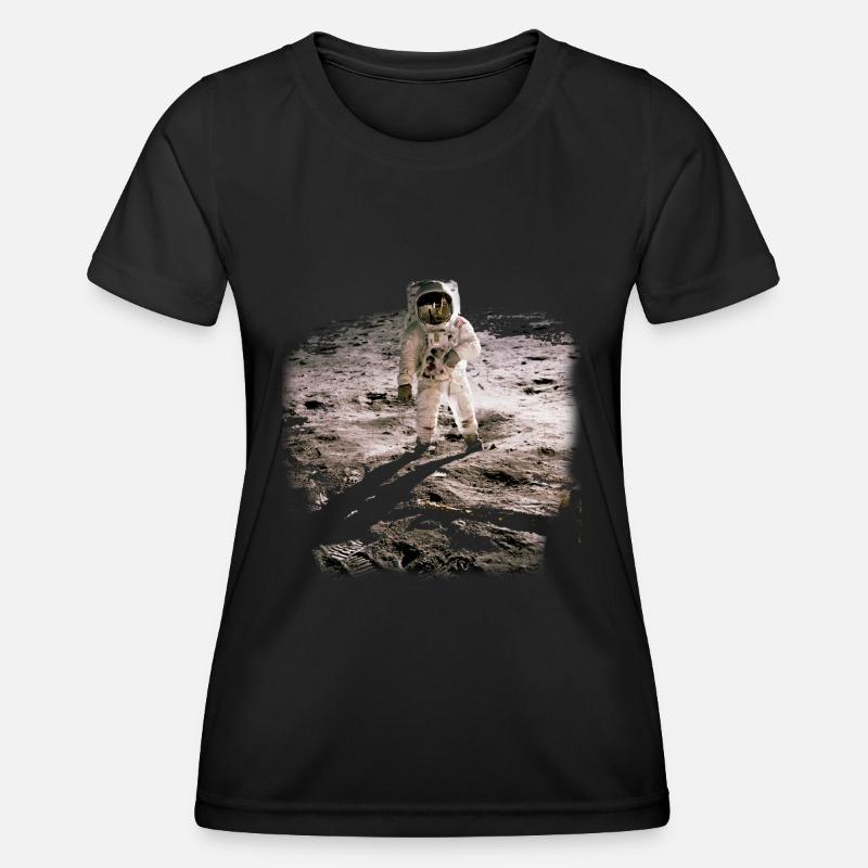 Man in the Moon - Women's Functional T-Shirt - black