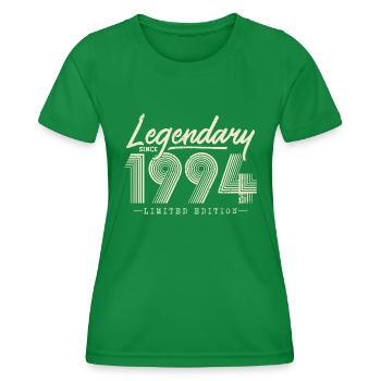 Legendary since 1994 - Women's Functional T-Shirt - kelly green - Front - AI Model Female 172 dark (172cm)