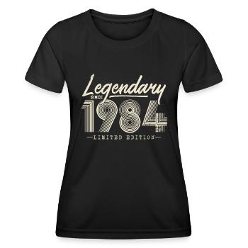 Legendary since 1984 - Women's Functional T-Shirt - black - Front - AI Model Female 172 light (172cm)