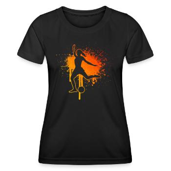 Football Women Footballers Men's Football Games - Women's Functional T-Shirt - black - Front - AI Model Female 172 light (172cm)