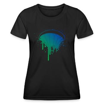 Parapente Parapente Parapente Parapente - T-shirt sport Femme - noir - Devant - AI Model Female 172 light (172cm)