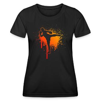 Thai Boxing Thai Boxer Muay Thai Thai Boxing - Women's Functional T-Shirt - black - Front - AI Model Female 172 light (172cm)