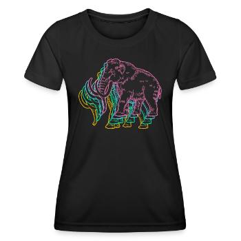 Mammouth - T-shirt sport Femme - noir - Devant - AI Model Female 172 light (172cm)