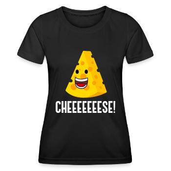 Cheeeeese Cheeeeese Cheese Maker aus biologischem - Frauen Funktions-T-Shirt - Schwarz - Vorne - AI Model Female 172 light (172cm)