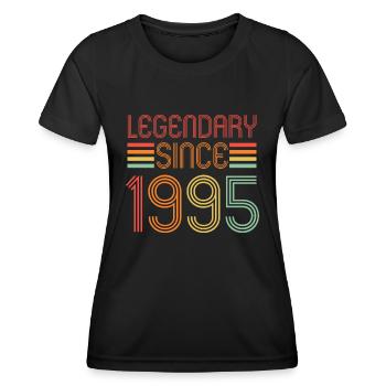 Legendär seit 1995, Retro, Geburtstag - Frauen Funktions-T-Shirt - Schwarz - Vorne - AI Model Female 172 light (172cm)