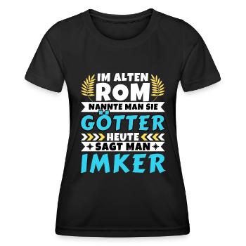 Im alten Rom waren Sie Götter. Heute Imker - Frauen Funktions-T-Shirt - Schwarz - Vorne - AI Model Female 172 light (172cm)