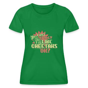 Gepard Safari - Frauen Funktions-T-Shirt - Kelly Green - Vorne - AI Model Female 172 dark (172cm)
