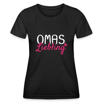 Omas Liebling - Frauen Funktions-T-Shirt - Schwarz - Vorne - AI Model Female 172 light (172cm)