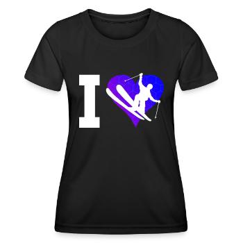 Freestyle Ski Ski Freestyle Herren Slopestyle - Frauen Funktions-T-Shirt - Schwarz - Vorne - AI Model Female 172 light (172cm)