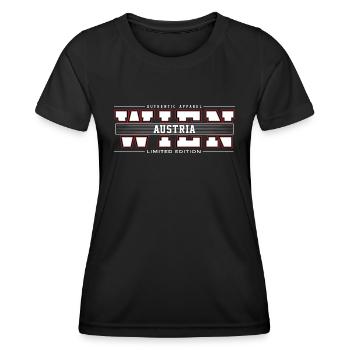 Wien - Frauen Funktions-T-Shirt - Schwarz - Vorne - AI Model Female 172 light (172cm)