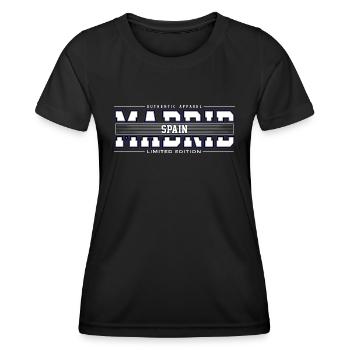 Madrid - Women's Functional T-Shirt - black - Front - AI Model Female 172 light (172cm)