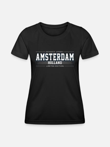 Amsterdam - T-shirt sport Femme - noir