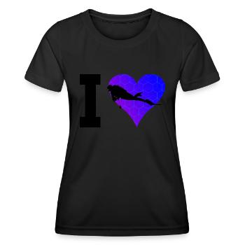 Plongeur Plongeur Plongeur Plongeur Gratuit Femmes - T-shirt sport Femme - noir - Devant - AI Model Female 172 light (172cm)