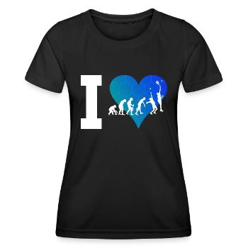 Paddle Court Paddeltennis Paddle Paddle Tennis - Women's Functional T-Shirt - black - Front - AI Model Female 172 light (172cm)