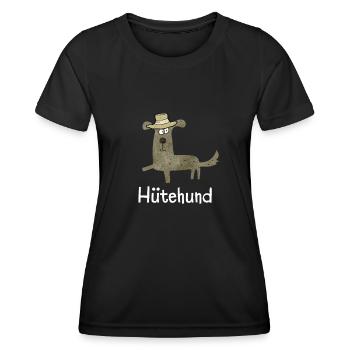 Hütehund - Hund Hut Hundemama Hundeliebhaber Hunde - Frauen Funktions-T-Shirt - Schwarz - Vorne - AI Model Female 172 light (172cm)
