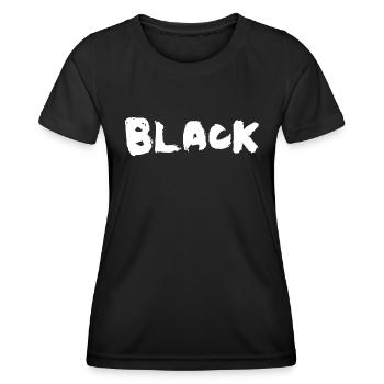 Black - Schwarz - Frauen Funktions-T-Shirt - Schwarz - Vorne - AI Model Female 172 light (172cm)