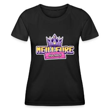Meilleure maman. Reine des mamans - T-shirt sport Femme - noir - Devant - AI Model Female 172 light (172cm)