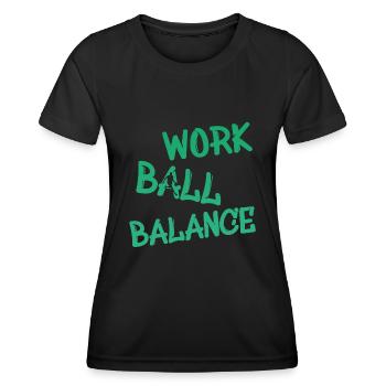 Basketball - Frauen Funktions-T-Shirt - Schwarz - Vorne - AI Model Female 172 light (172cm)