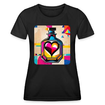 Elixir of Love - Women's Functional T-Shirt - black - Front - AI Model Female 172 light (172cm)