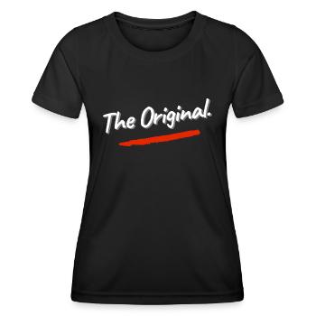 Father-son partner look The Original. The Remix. - Women's Functional T-Shirt - black - Front - AI Model Female 172 light (172cm)
