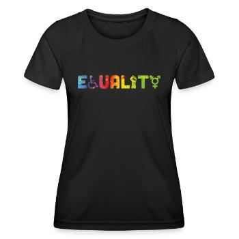 Equality - Women's Functional T-Shirt - black - Front - AI Model Female 172 light (172cm)