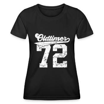 54E ANNIVERSAIRE 1972 MILLÉSIME 72 - T-shirt sport Femme - noir - Devant - AI Model Female 172 light (172cm)