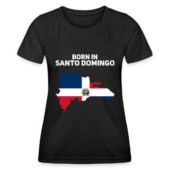 Dominikanische Republik - Frauen Funktions-T-Shirt - Schwarz - Vorne - AI Model Female 172 light (172cm)