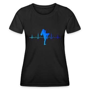 Boxe Thaï Femmes Boxe Thaï Muay Thaï Thaï - T-shirt sport Femme - noir - Devant - AI Model Female 172 light (172cm)