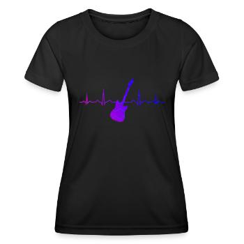 Guitariste Guitariste Guitariste Guitariste Guitare Homme - T-shirt sport Femme - noir - Devant - AI Model Female 172 light (172cm)