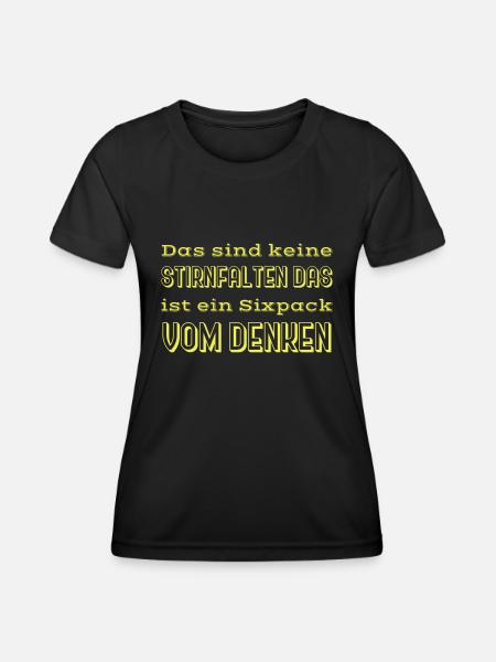witzige sprüche - Frauen Funktions-T-Shirt - Schwarz