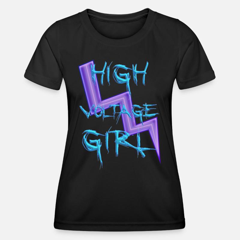 Ragazza ad alta tensione Maglietta sportiva per donna