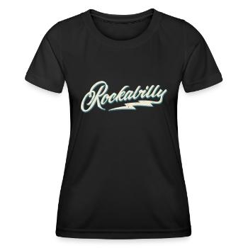 Rockabilly - 50s Retro - 1950s Rock n Roll - Women's Functional T-Shirt - black - Front - AI Model Female 172 light (172cm)