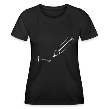 stylo à dessiner - T-shirt sport Femme - noir - Devant - AI Model Female 172 light (172cm)