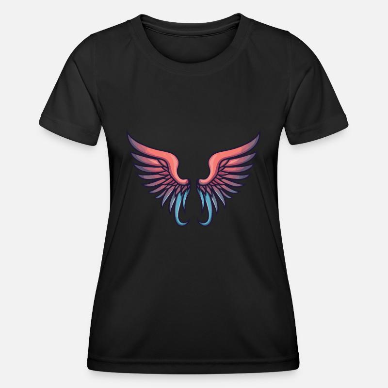 Wings Icon - Women's Functional T-Shirt - black