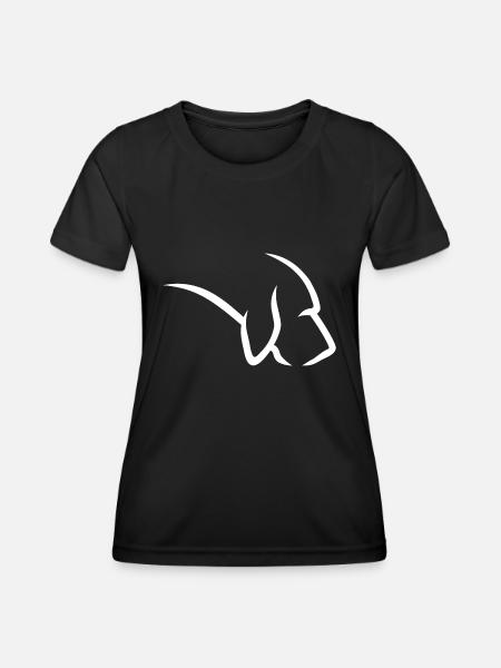 Bluthund - Fährtensuche - Fährtenhund - Frauen Funktions-T-Shirt - Schwarz