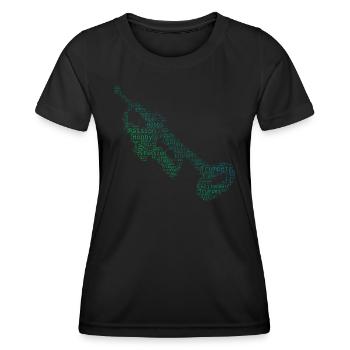 Trumpet Trumpet player Trumpet Trumpeter - Women's Functional T-Shirt - black - Front - AI Model Female 172 light (172cm)
