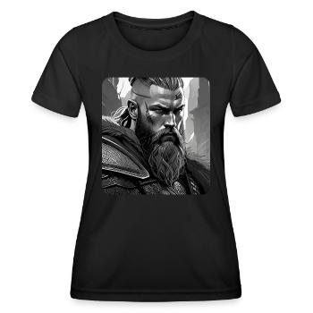 Proud Viking Warrior Germanic - Women's Functional T-Shirt - black - Front - AI Model Female 172 light (172cm)