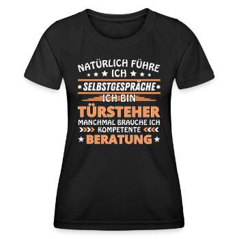I'm Talking to Yourself - Bouncer Edition - Women's Functional T-Shirt - black - Front - AI Model Female 172 light (172cm)