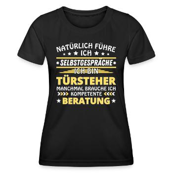 I'm Talking to Yourself - Bouncer Edition - Women's Functional T-Shirt - black - Front - AI Model Female 172 light (172cm)