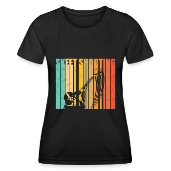 Tir sur cible - T-shirt sport Femme - noir - Devant - AI Model Female 172 light (172cm)