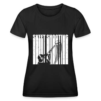 Skeet - T-shirt sport Femme - noir - Devant - AI Model Female 172 light (172cm)