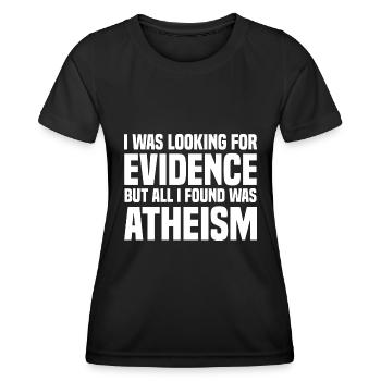 Atheismus - Frauen Funktions-T-Shirt - Schwarz - Vorne - AI Model Female 172 light (172cm)