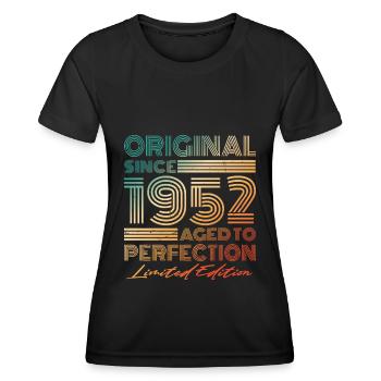 1952 Vintage Original Vintage Birthday - Women's Functional T-Shirt - black - Front - AI Model Female 172 light (172cm)