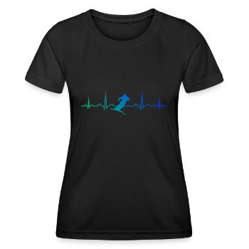 Damen Slopestyle Freestyle Ski Ski Freestyle - Frauen Funktions-T-Shirt - Schwarz - Vorne - AI Model Female 172 light (172cm)