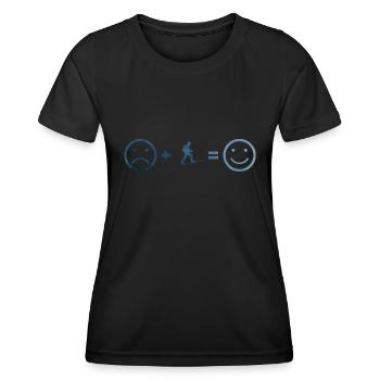 Ski Tour Damen Ski Touring Ski Mountaineering - Frauen Funktions-T-Shirt - Schwarz - Vorne - AI Model Female 172 light (172cm)