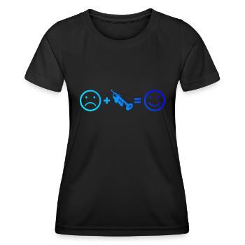 Trumpet Trumpet Trumpet Player Trumpeter - Women's Functional T-Shirt - black - Front - AI Model Female 172 light (172cm)
