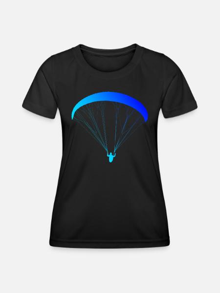 Parapente Parapente Hommes Femmes - T-shirt sport Femme - noir