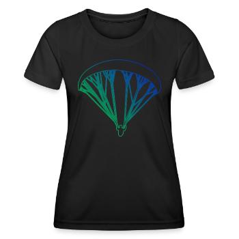 Parapente Femmes Parapente Parapente Parapente Parapente - T-shirt sport Femme - noir - Devant - AI Model Female 172 light (172cm)